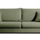 Three-seater sofa Volio Magic Velvet 2243 sage hydrophobic velvet black legs