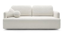 Lambina three-seater sofa with Abriamo 04 boucle container