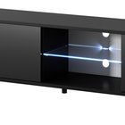 Meuble TV Galhad (Noir Mat / Noir Brillant)