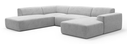 Terrafino U-shaped modular corner sofa with backrest on the left Onega 8