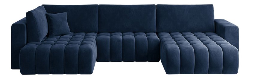 Consive U-shaped corner sofa bed (Fabric: Lukso 40, Side: Right)