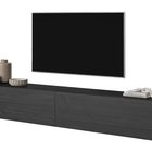 Bisira TV cabinet 200 cm Black ash