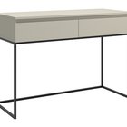Bemmi desk with drawers cashmere with black legs