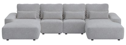 Corner sofa with sleeping function Carnos U-shaped Quintana 11 hydrophobic velvet easy to clean