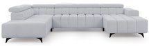 Corner sofa with sleeping function Ragussino U-shaped with side section Sicuro 65 left-hand side