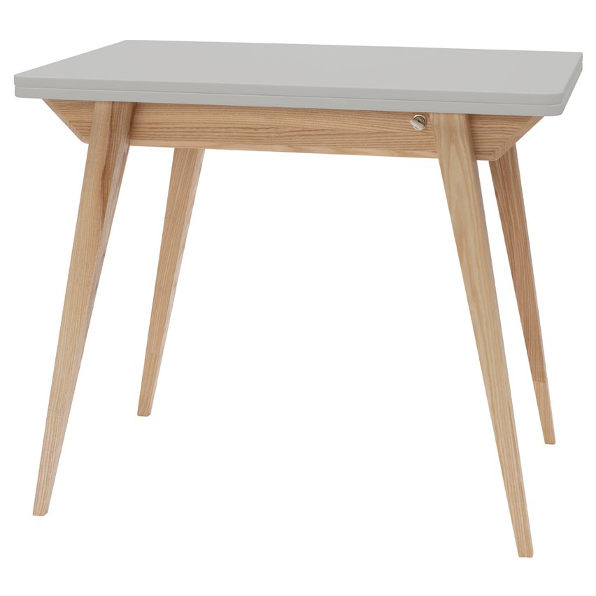 Envelope extendable table 65-130x90 cm light gray