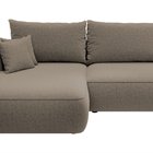 Foggi Melody 12 L-shaped corner sofa with sleeping function with left-hand chenille container