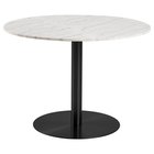 Corbines round table with marble top, diameter 105 cm, black