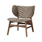 Turkul quilted beige upholstered chair