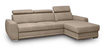 Danles corner sofa bed with three adjustable headrests (Fabric: Element 06)