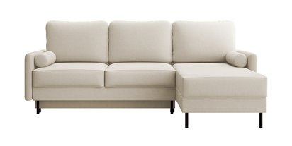 Tomonde L-shaped corner sofa with sleeping function with universal container