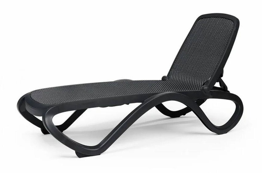 Omega Nardi garden lounger made of certified anthracite material