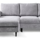 Corner sofa with sleeping function Nalika L-shaped with storage Poso 55 corduroy left-hand side