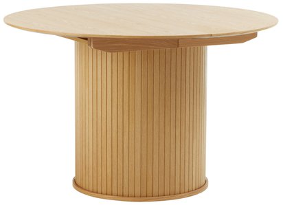 Gativel extendable table 120-167 cm slats natural oak