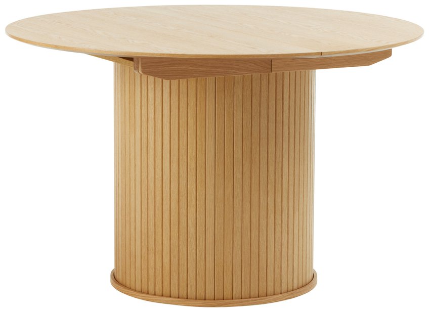 Gativel extendable table 120-167 cm slats natural oak