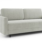 Three-seater sofa bed Ambon Castel 80 with storage, black legs