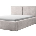 Upholstered bed 160/200 cm Farese dark beige Poso 02 with container and gas actuator corduroy