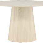 Aggreter table, round top, diameter 120 cm, bleached oak