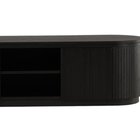 TV cabinet Vulnutter 160 cm black oak/slats