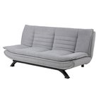 Fridoa sofa 196 cm light gray on black legs