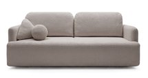 Lambina three-seater sofa with Abriamo 02 boucle container