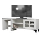 Hills TV cabinet 150 cm white with extendable tables