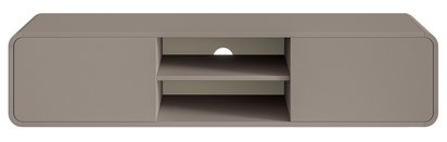 TV cabinet Oro 154 cm with two drawers and a niche, hanging, dark beige