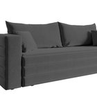 Three-seater sofa Lilla Amon 11 with a container in hydrophobic velor fabric, black legs