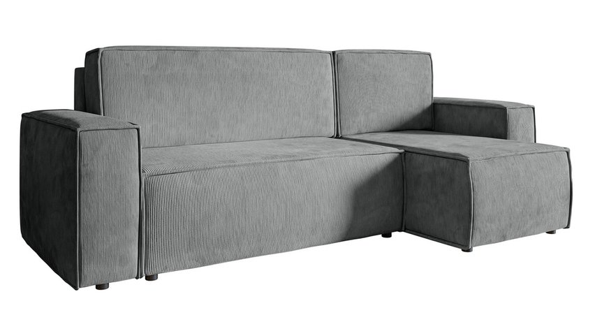 Copertino L-shaped corner sofa with sleeping function with Element 24 universal container