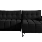 Corner sofa with sleeping function Minna L-shaped Amon 13 with container hydrophobic velvet universal