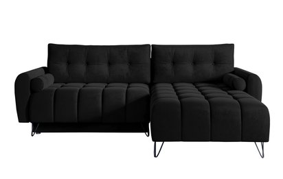 Corner sofa with sleeping function Minna L-shaped Amon 13 with container hydrophobic velvet universal