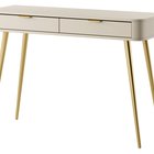 Dressing table with drawers Oval 112 cm Beige