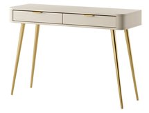 Dressing table with drawers Oval 112 cm Beige