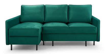 Corner sofa with sleeping function Rosilli L-shaped with container left side Monolith 37