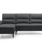 Moon corner sofa bed (Fabric: Monolith 92, Side: Left)