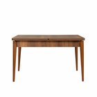 Elioused Table with Chairs x5 Walnut/Navy