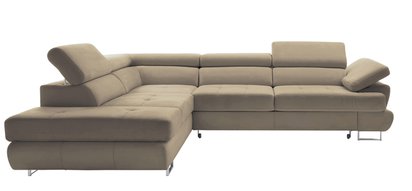 Corner sofa with sleeping function Zarano (Fabric: Element 06, Side: Right)