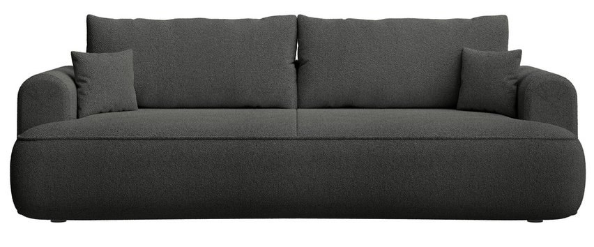 Ovo three-seater sofa bed with storage Sicuro 80 chenille