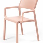 Trill Nardi garden chair with armrests made of certified light pink material