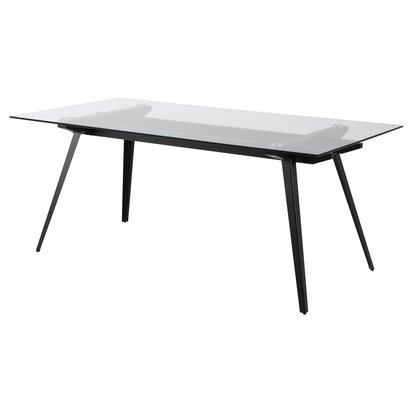 Brunno dining table 180x90 cm with glass top