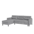 Copenhagen Corner Sofa (Fabric: Monolith 85, Legs: Black)