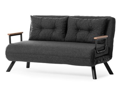 Aligmart sofa bed with armrests, graphite linen