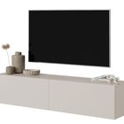 Meuble TV Bisira 140 cm Gris beige