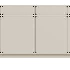 Wuwu four-door chest of drawers with four drawers 200 cm grey-beige
