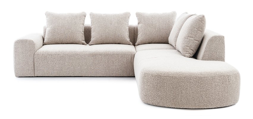 Castellina L-shaped modular corner sofa 255 cm larger Abriamo 3 right-hand side