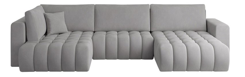 Consive U-shaped corner sofa bed (Fabric: Nube 03, Side: Right)