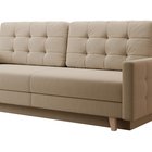 Verat three-seater sofa with storage, beige velvet, easy to clean