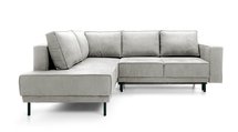 Rodario corner sofa bed with storage (Fabric: Castel 80, Side: Left)