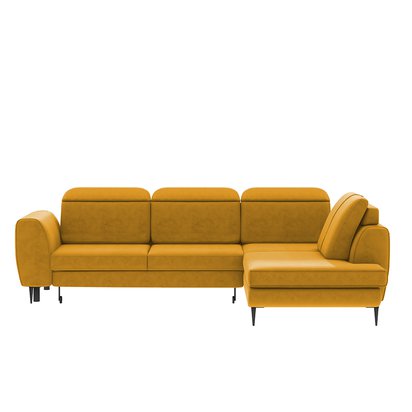 Corner sofa with sleeping function Tasar (Fabric: Matt Velvet 48, Side: Left)