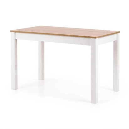 Piago table 120x68 cm white - sonoma oak